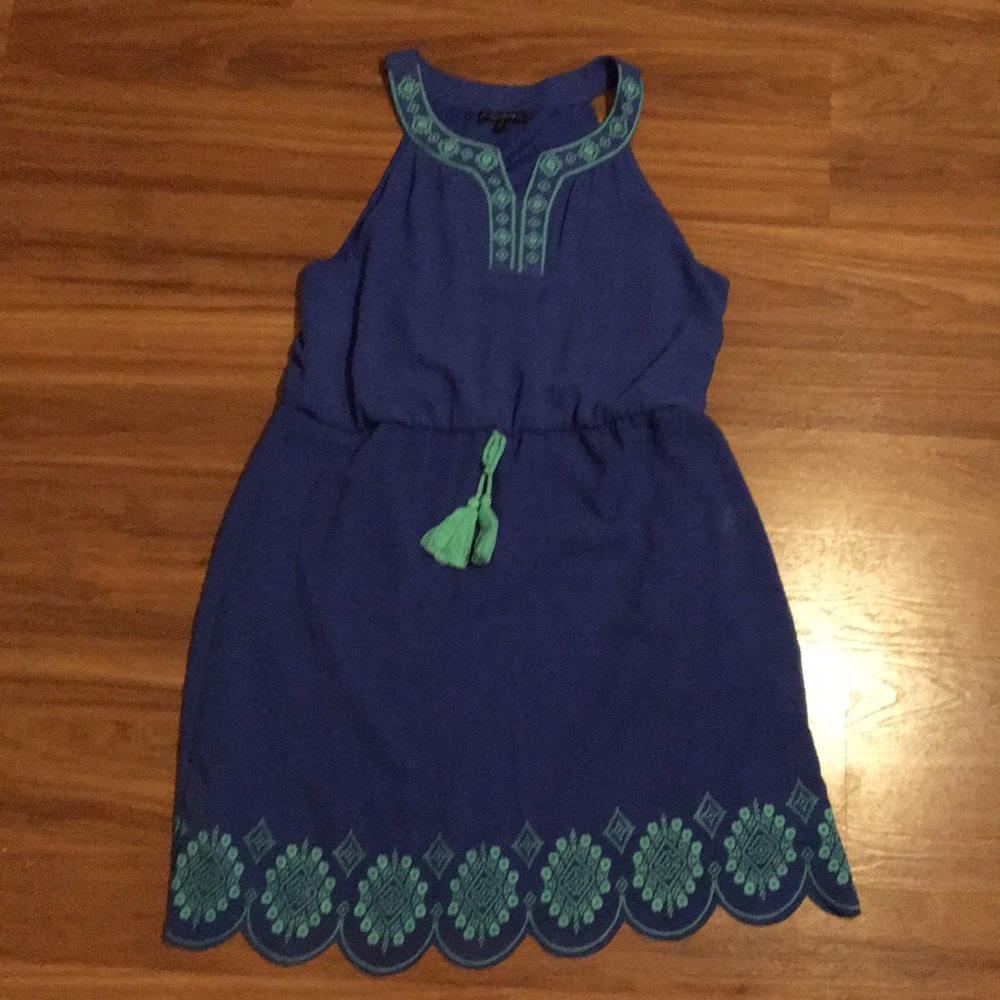 Blue dress final price